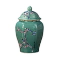 thumbnail image 1 of Ceramic Ginger Jar Vase Multi Purpose Decorative with Lid Porcelain Jars Asian Ginger Jar for Home Decor Countertop Home Floral Arrangement Plum Bossom, 1 of 8