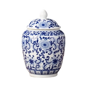 Ceramic Ginger Jar with Lid,Ginger Jar Decorative Jar Ancient Chinese Imperial Enamel Porcelain for home