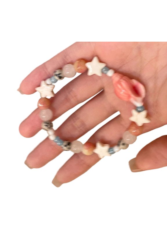 Ceramic Glass Bead Handmade Bracelet Holiday Jewelry Gift For Travel Lovers