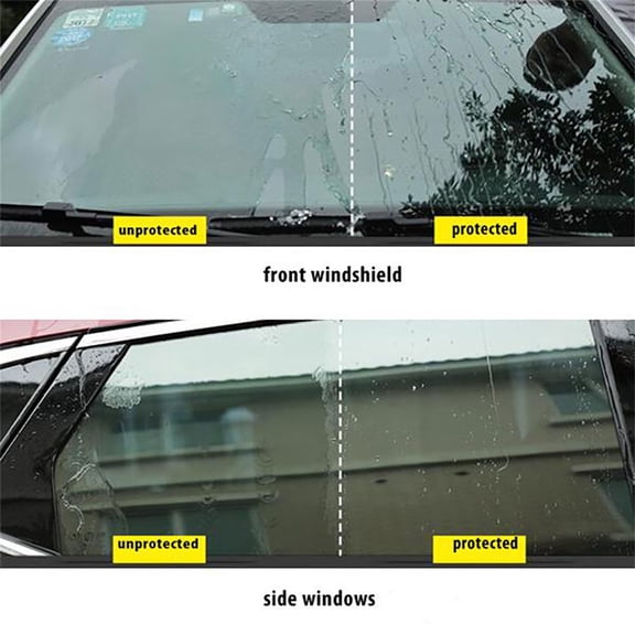 Ceramic Glass Coating Spray, Rain Repellent & Hydrophobic Protection for Automotive Glass Windshields,Weather Resistant, Easy To Use 50Ml