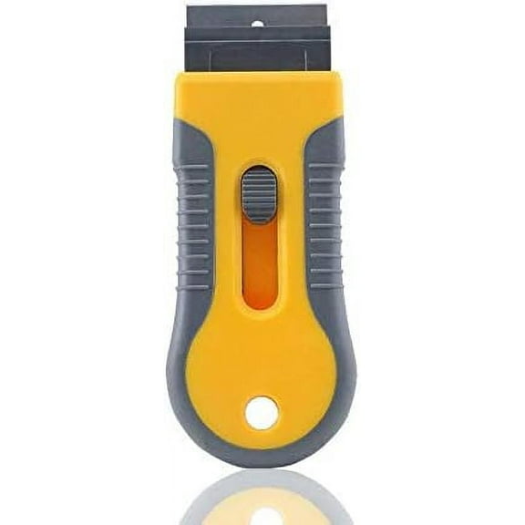 Ceramic Glass Oven Window Tint Razor Scraper with Plastic Handle