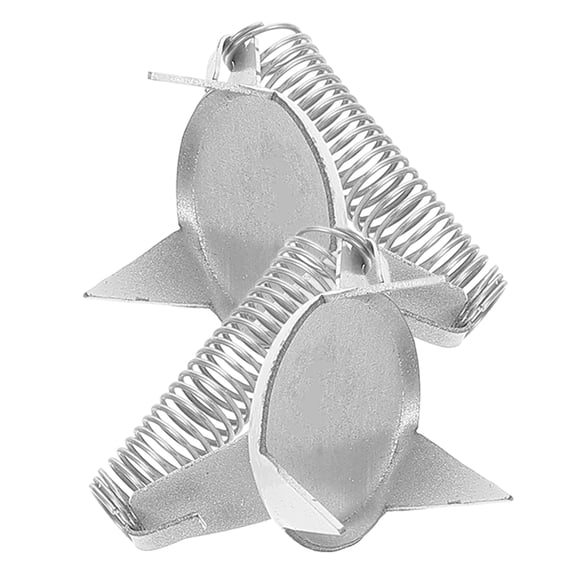 HEMOTON Pottery Glazing Tools with Precision Fingertip Design for Clay Crafted from Metal Silver Color Sold in Pairs 0.5 inch