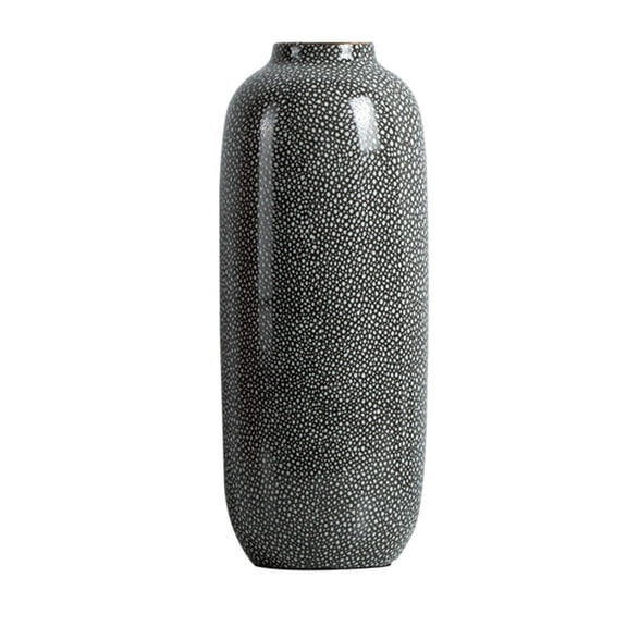 Ceramic Gray Decorative Flower Arrangement Dried Flower Vase Home Simple Modern Living Room Entrance Desktop Decoration