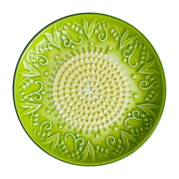 Ceramic Grinder With Retro Pattern For Grating And Garlic At Home Ceramic Grinder With Retro Pattern For Grating And Garlic At Home