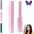 thumbnail image 1 of Ceramic Hairdressing Comb for Smooth Frizz-Free Hair, 2-in-1 Mini Cordless Curling Iron with 3 Heat Settings, USB Rechargeable for All Hair Types, 1 of 8