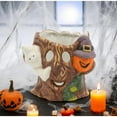 thumbnail image 1 of Ceramic Halloween Theme Tealight Candle Holder, Spooky Decor, Gift for Her, Gift for Mom, 1 of 3