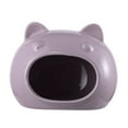 thumbnail image 1 of Ceramic Hamster Habitat Hideout, Hideaway House For Dwarf Hamster Mice Gerbils Lemming-Purple-Large, 1 of 7