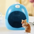 thumbnail image 1 of Ceramic Hamster House Cartoon Cute Hamster Cave Small Animal Nest Habitat for Chinchilla Hedgehog , B B, 1 of 8