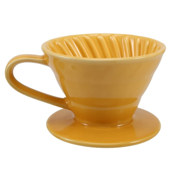 Ceramic Hand Brew Coffee Filter Cup Conical Dripper Kit Household Appliance Pour over Stand E