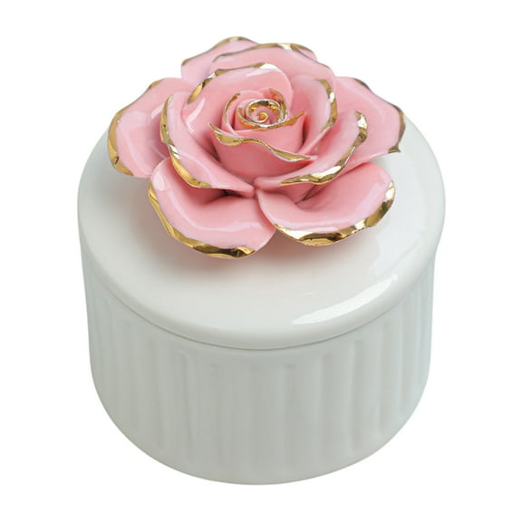 Ceramic Hand-Painted Jewelry Organizer and Home Decor Box with Sea-Themed Design, Multi-Functional Storage Solution for Weddings, Gifts, and Special Occasions