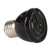 Ceramic Heat Emitter 100W Reptile Heat Lamp Bulb Chicken Heater Light for Pet Brooder Coop Lizard Turtle Aquarium Snake, No Harm No Light, Black