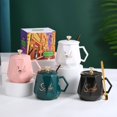 thumbnail image 1 of Ceramic Heated Coffee Mug with 55° Constant Temperature Control for Office and Home – Stylish Thermostatic Tea Cup Gift Set with Box and Accessories, 1 of 5