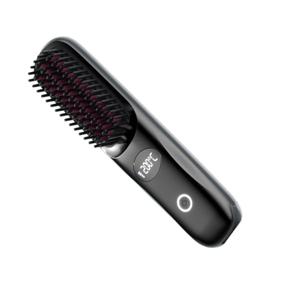 Ceramic Heated Cordless Straightening Comb For Hair Styling Fast Heating Portable Travel Friendly With Multiple Temperature Setting