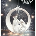 thumbnail image 1 of Ceramic Holy Family Ornament 4.25 Inch Religious Gift Christmas, 1 of 3