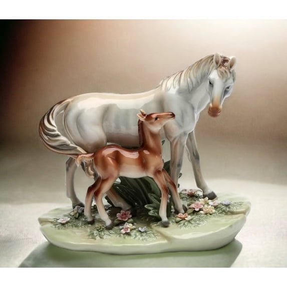 Ceramic Horse First Steps 9.5x5.875x7.5 Farmhouse Gift for Horse Lovers