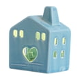thumbnail image 1 of Ceramic Houses with LED Lights Glowing House Figurines Tabletop Decor Village Set Scene Props for Party and Celebrations, 1 of 8