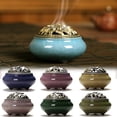 thumbnail image 1 of Ceramic Incense Burner with Incense Stick Holder + Insulation use for Stick or Coil Incense, Sage Cones and Frankincense, 1 of 6