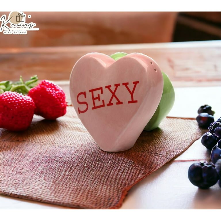 Heart salt best sale and pepper shakers