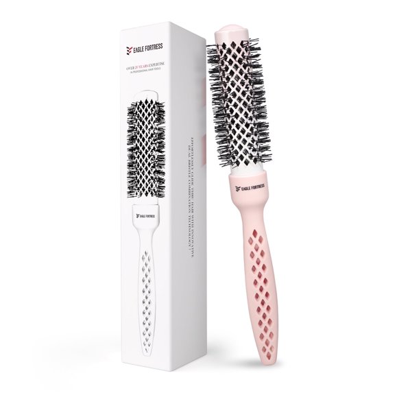 EAGLE FORTRESS Ceramic Ionic Round Brush | Fast Drying & Anti-Frizz | Volumizing Brush for All Hair Types