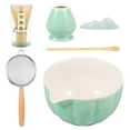 thumbnail image 1 of Ceramic Japanese Matcha Bowl Whisk Set for Home Trip Easy to Clean Anti Rust Matcha Scoop Whisk Holder Kit for Tea Lovers Beginners, 1 of 11