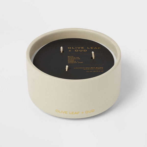 Ceramic Jar 3-Wick Black Label Candle-Multi-Wick, Hand-Poured Construction