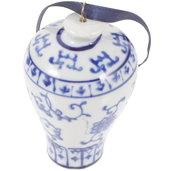 Ceramic Jar Wind Chimes Pendant Pot for Home Decorative Hanging Basin Pottery Bells outside Handmade