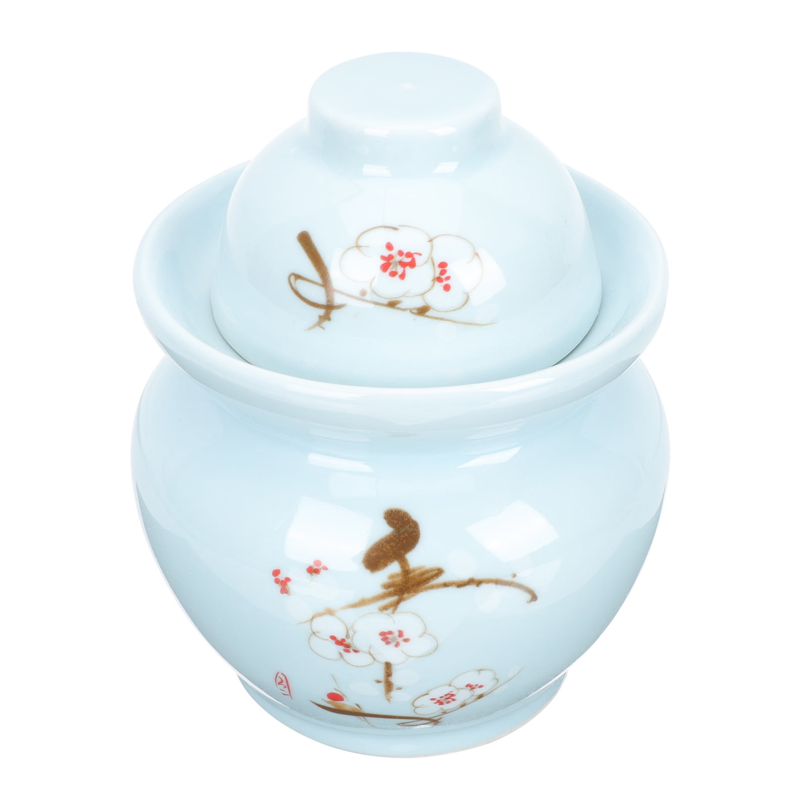 Ceramic Kimchi Jar Glass Jar with Lid Sichuan Pickle Jar Porcelain