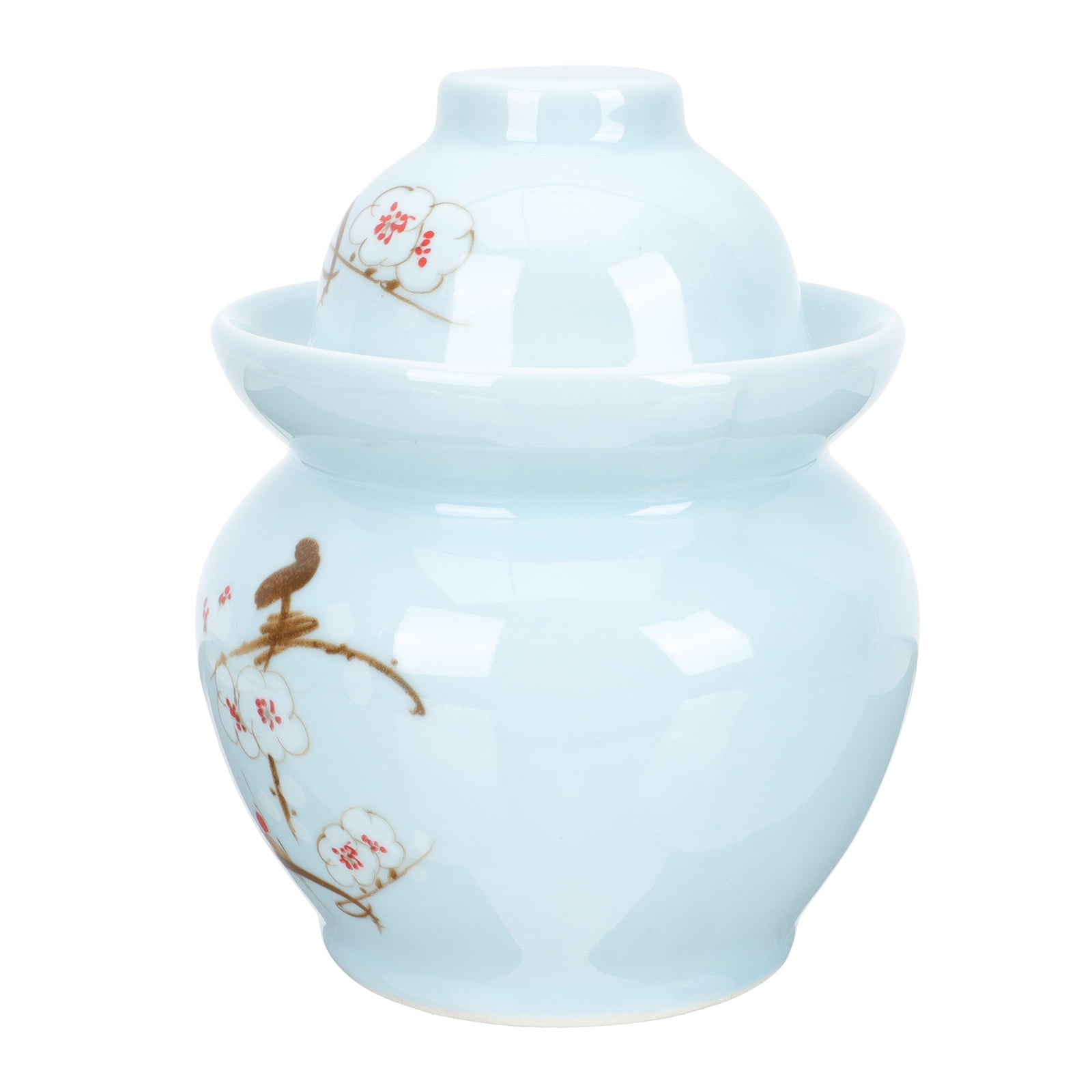 Ceramic Kimchi Jar Sauerkraut Storage Pickles Terrarium Tank Glass