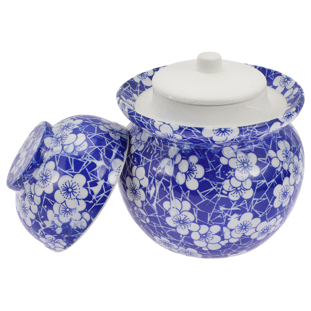 Ceramic Kimchi Jar Storage Sealed Canister Food Container Porcelain