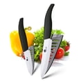 thumbnail image 1 of Ceramic Knife Set 6" Chef Knife and 3" Paring Knife Sharp Kitchen Knives Rust Proof Stain Resistant Vegetables Cutter Tool, 1 of 8