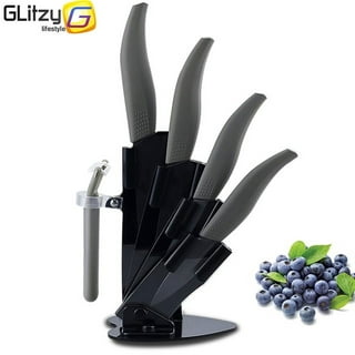 BLACK CERAMIC KITCHEN KNIVES 4 PIECES SWISS HOME SKU:446 –