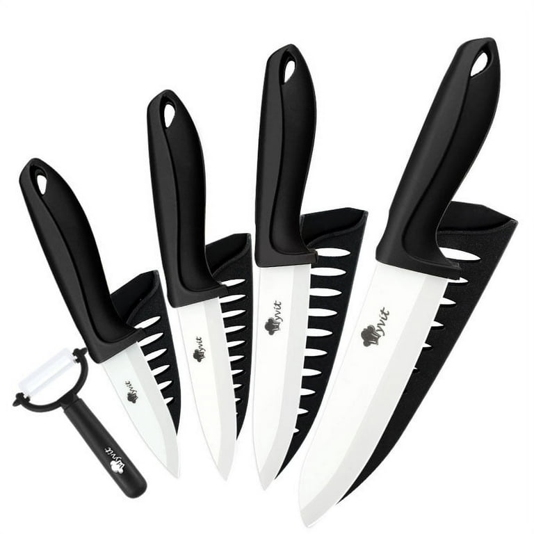 Ceramic Knife 6 5 4 3 inch Kitchen Chef Knives RustProof White