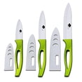 thumbnail image 1 of Ceramic Knife Set for Kitchen 5" 4" 3" Sharp Slicing Knives Fruit Paring Knives Sets Sharp Slicing Knives with Sheaths Covers Household Cutter Tools, 1 of 7