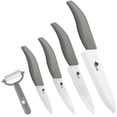 thumbnail image 1 of Akatsuki Ceramic Knife Set 9-Piece Kitchen Chef Paring Knives Set with Covers,3", 4", 5", 6" Vegetable Fruit Cooking Knife and a Peeler, 1 of 8