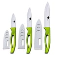 thumbnail image 1 of Ceramic Knife Sharp Household Fruit Knives Set with 5inch Utility Knife and 4inch Paring and 3inch Cutter Tools with Sheath, 1 of 7