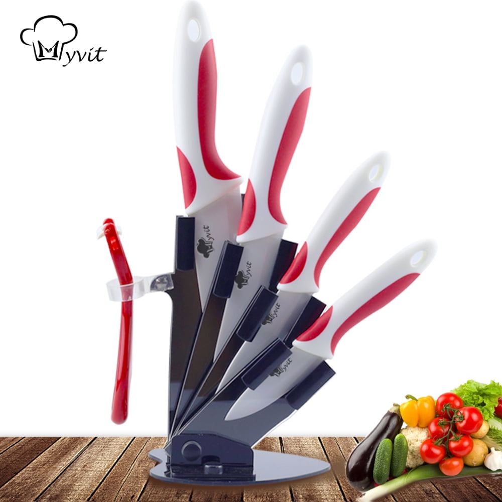 Akatsuki Ceramic Knife 6-inch Kitchen Knife Rust Proof Chef Knife with  Blade Cover and Soft-Grip Handle Vegetable Fruit Meat Slicing Cutter 