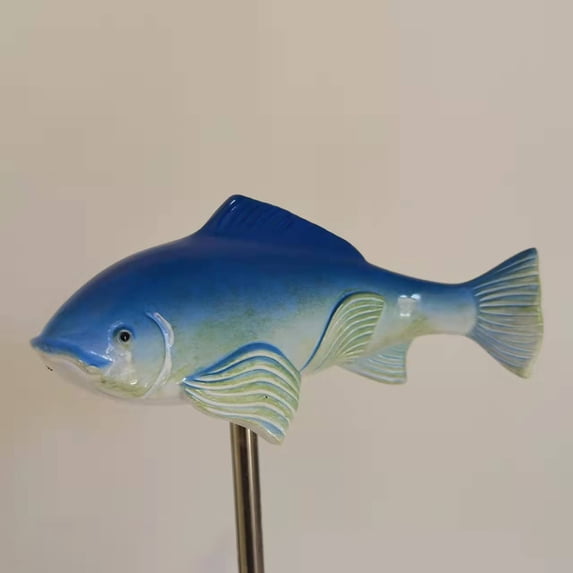 Ceramic Koi Fish Garden Sculpture Set with Submersible Weather-Resistant Art for Outdoor Decor and Landscaping