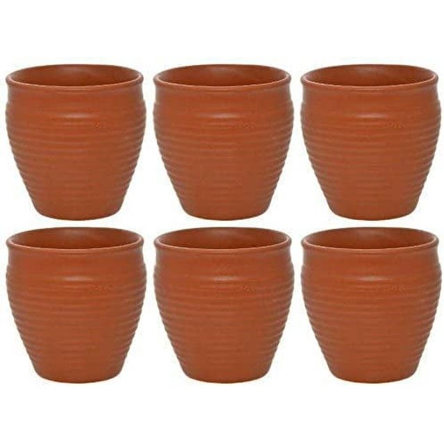 Ceramic Kulhar Kulhad Cups Traditional Indian Tea Chai Coffee Cup 6 OZ