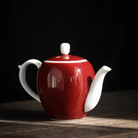 Ceramic Kung Fu Tea Making Device Tea Water Jar Lang Hong Teapot Small Teapot Single Teapot Handmade Chinese-Style