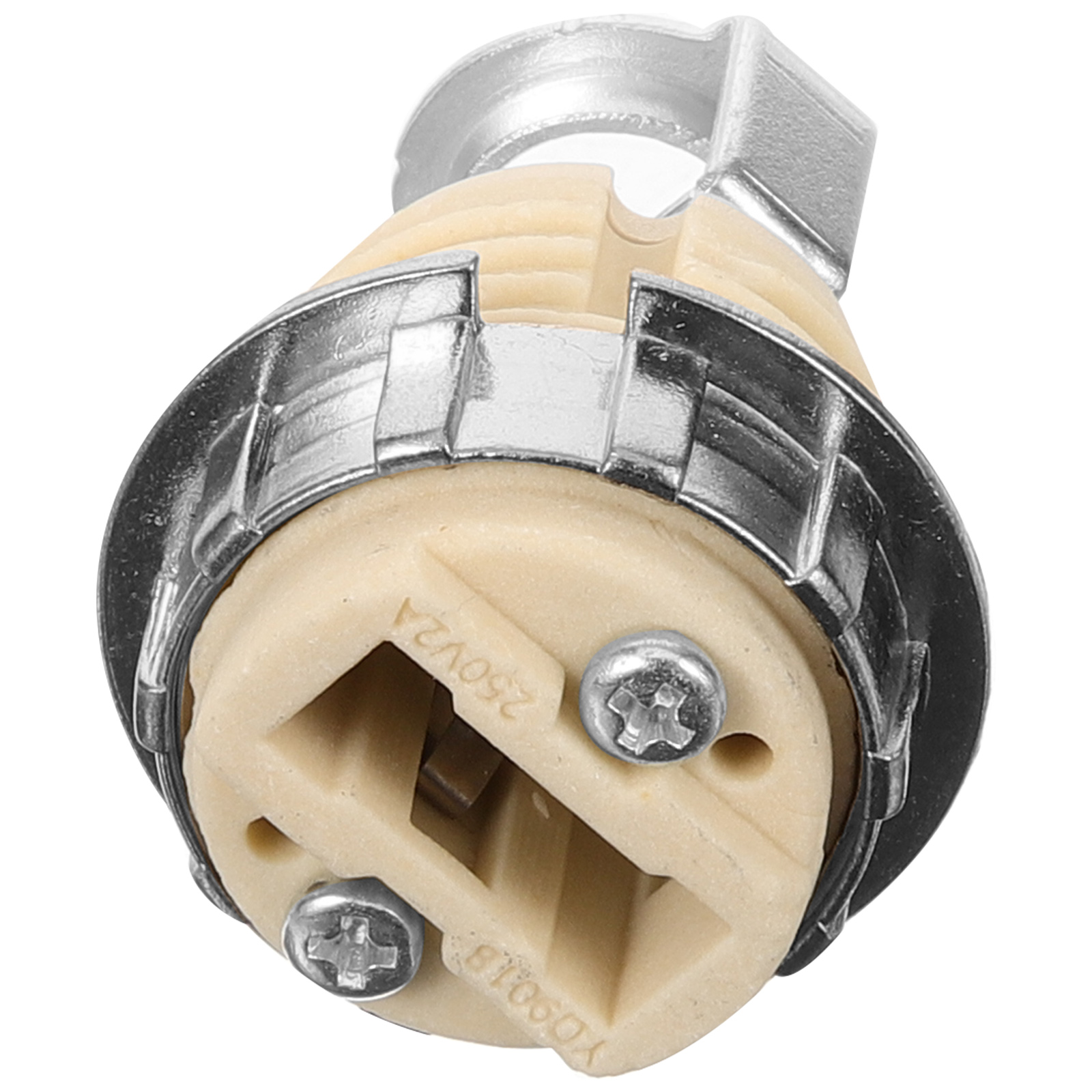 Ceramic Lamp Holder Candelabra Socket Adapter DIY Kit Single Ring Head Replacement Light Fixture