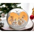 thumbnail image 1 of Ceramic Large Globe Nativity Scene Nightlight 10 Inch Home Gift, 1 of 3
