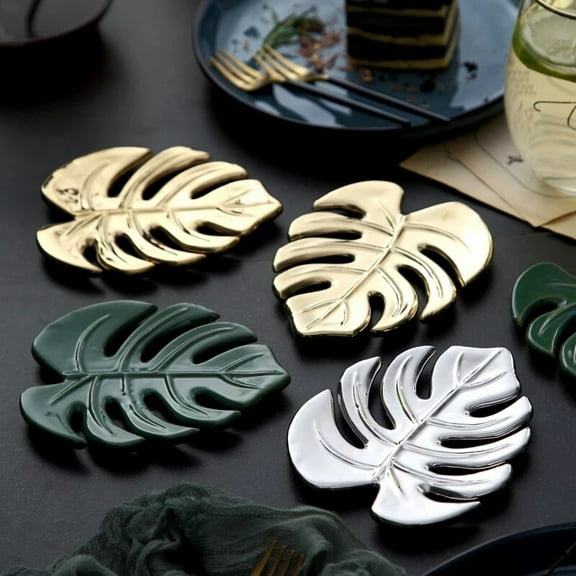 Ceramic Leaf Coasters
