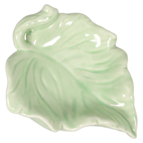 Ceramic Leaf Soap Dish Soap Storage Tray Bathroom Soap Dish Soap Draining Holder Kitchen Cleaning Sponge Holder Travel
