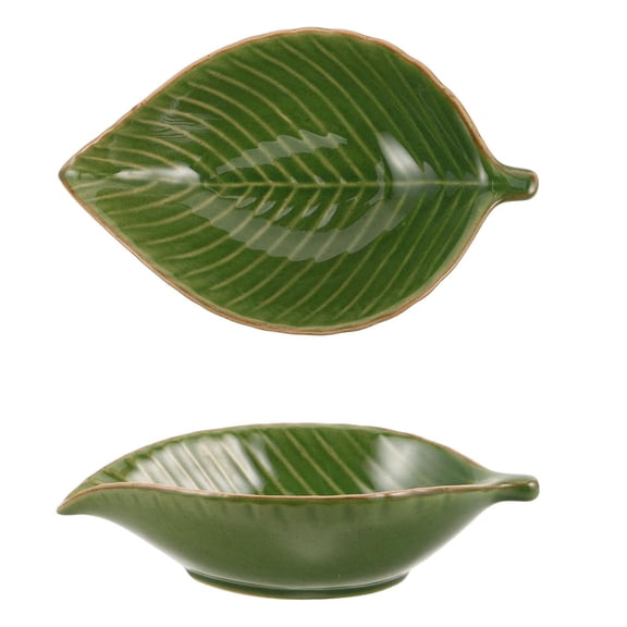 Ceramic Leaf Storage and Insect Feeder Water Dispenser