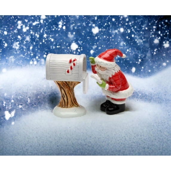 Ceramic Letters for Santa Salt and Pepper Shakers Holiday Gift