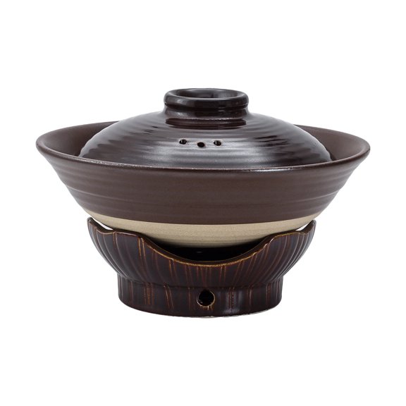 Ceramic Lidded Stew Pot, Household Casserole for Slow Cooking, High Temperature Resistant Clay Pot for Home Kitchen