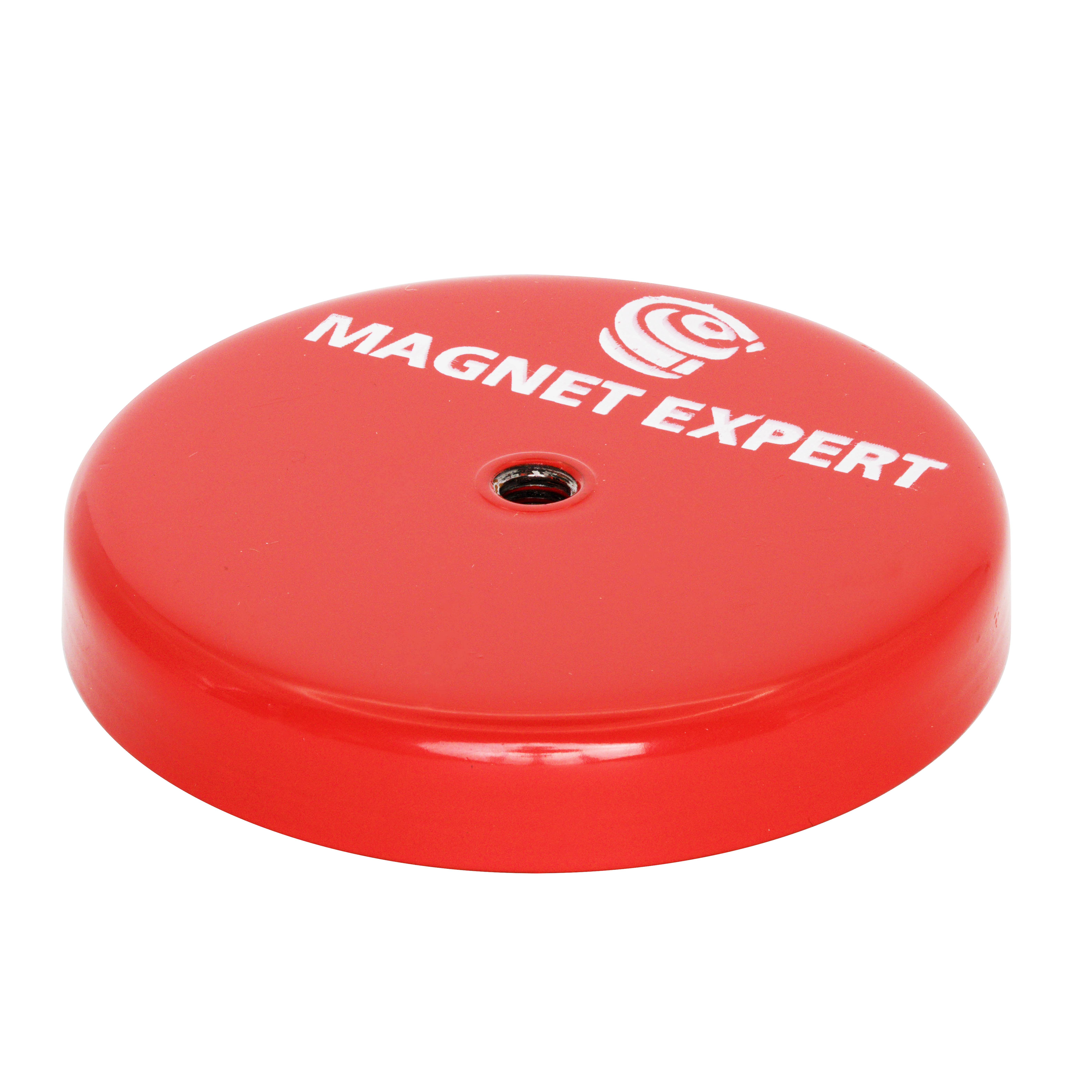 Magnete In Ferrite Con Foro Filettato M6 - 66mm X 11mm - Forza Di Trazione 25kg - Temperatura Fino A 180°C - 3