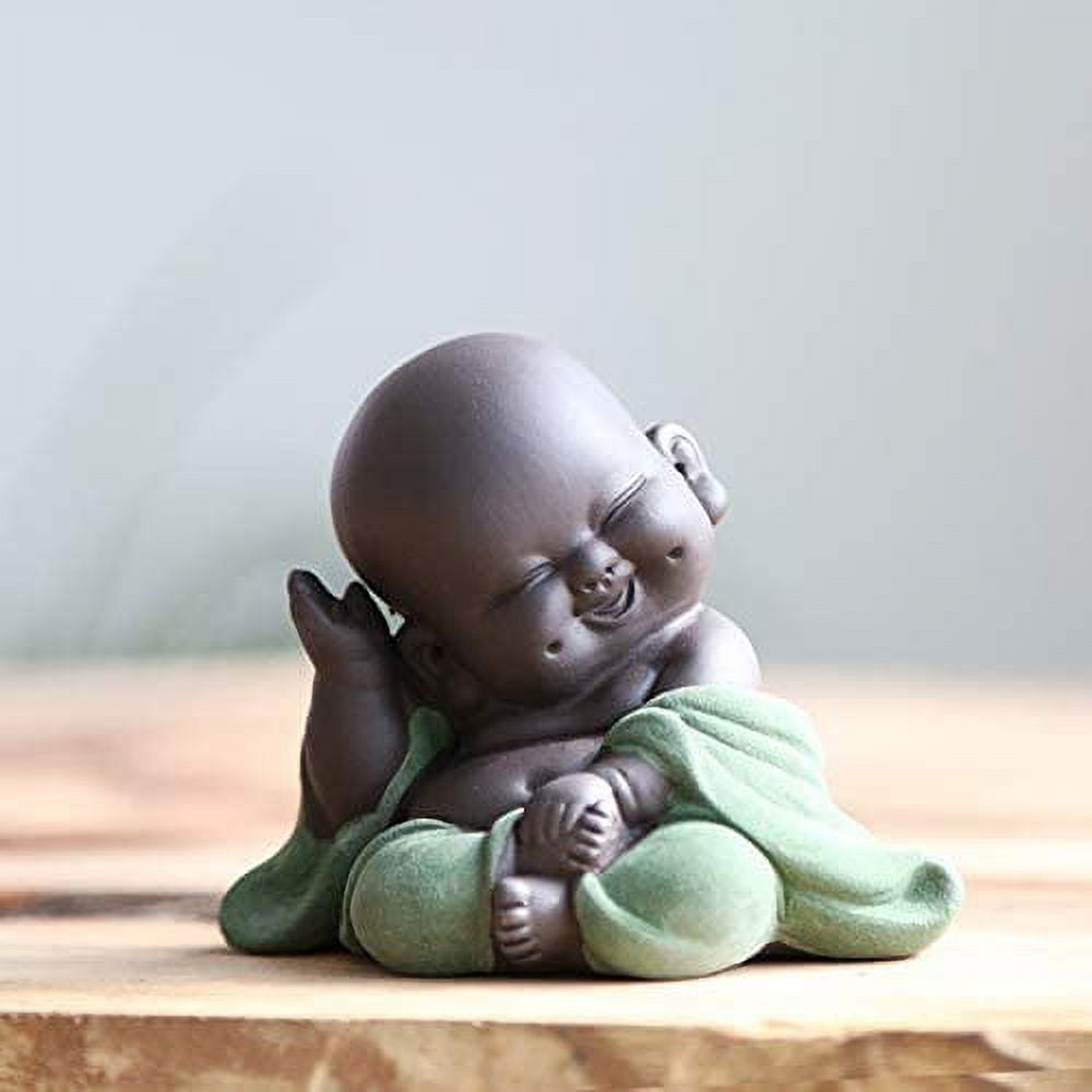 Abaodam 1pc Wooden Tumbler Monk Figurine Monk Tumbler Meditation Monk  Figure Tumbler Monk Statue Wise Monk Figurines Toys for Kids car Toy  Desktop