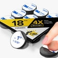 thumbnail image 1 of Ceramic Magnets with Adhesive Stickers 18pcs, D25x4mm, 18magnet +18pcs 3M 9448A adhesive with ear not sticked on magnets, in color box, 1 of 1