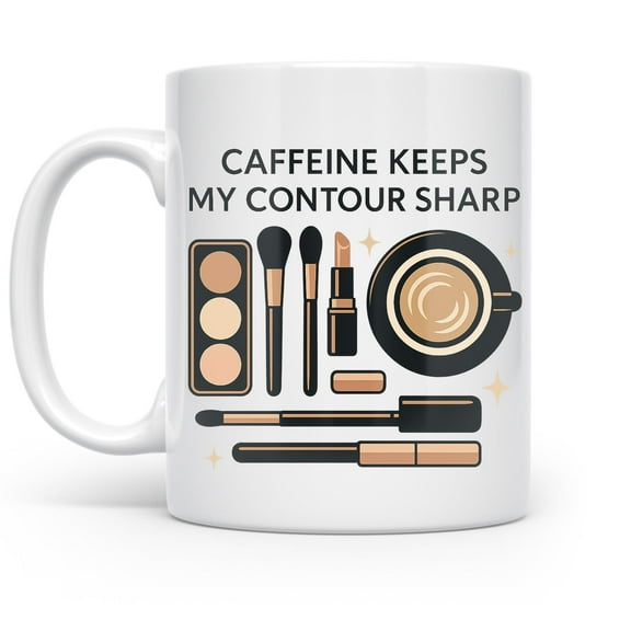 Makeup Lover 11 oz Coffee Mug - Dishwasher & Microwave Safe White Ceramic Gift